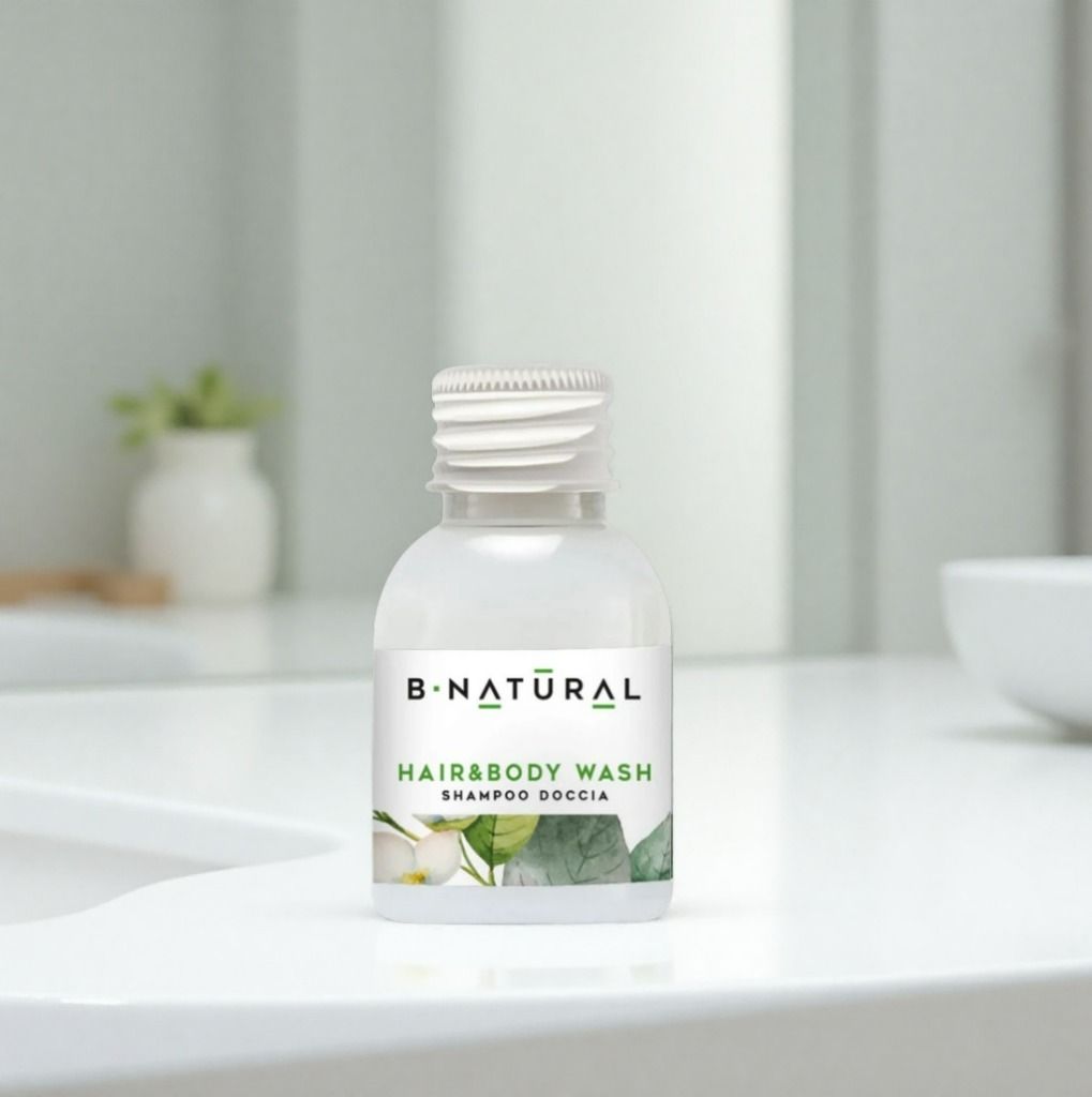 Gel douche 2en1 30ml B Natural aux notes de bergamote et citron