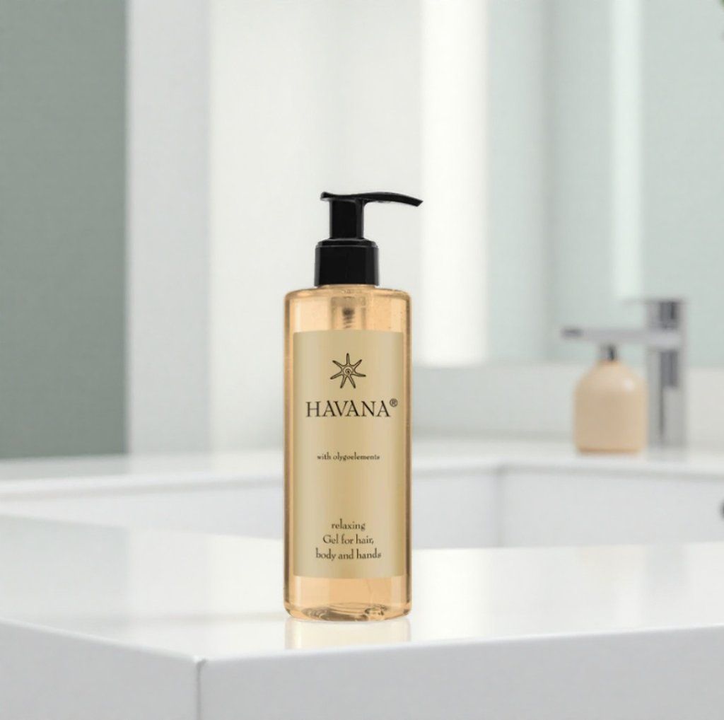 Gel douche 2en1 Ecopump 300ml Havana 300ml enrichi d'oligo-éléments