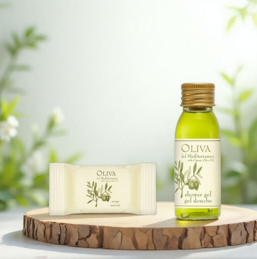 Oliva Del Mediterraneo - Savon 20g + Gel douche 30ml enrichi à l'huile d'olive bio