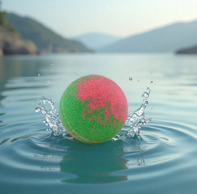 Bombe de bain effervescente 45g parfum papaye