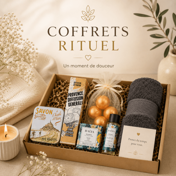 Rituel Cocooning – Coffret Bien-être prêt à offrir