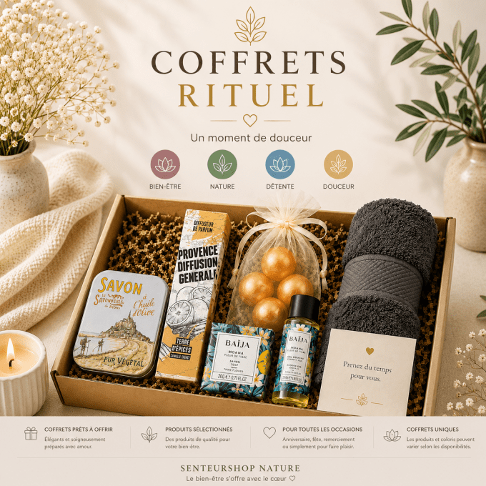 Rituel Cocooning – Coffret Bien-être prêt à offrir