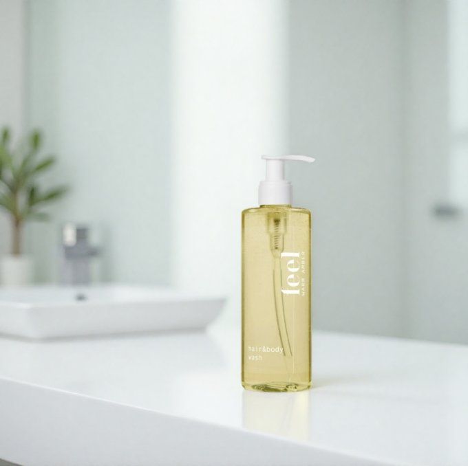 Distributeur rechargeable gel douche 2en1 Feel Ecopump 300ml