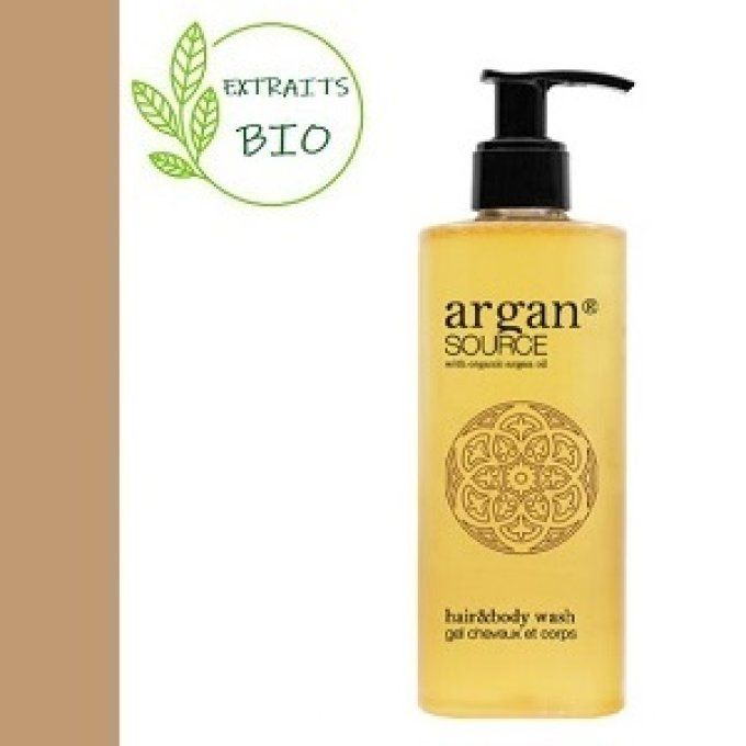 Gel douche 2en1 Argan Ecopump 300ml