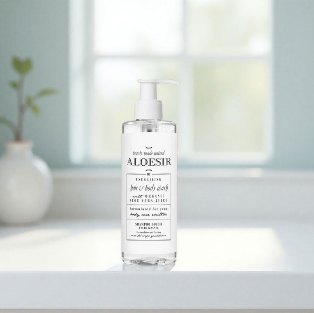 Gel douche 2en1 Aloésir Ecopump 300ml