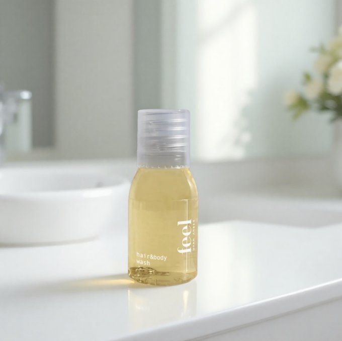 Feel savon d'invité 15g + gel douche 2en1 20ml - Sac en organza