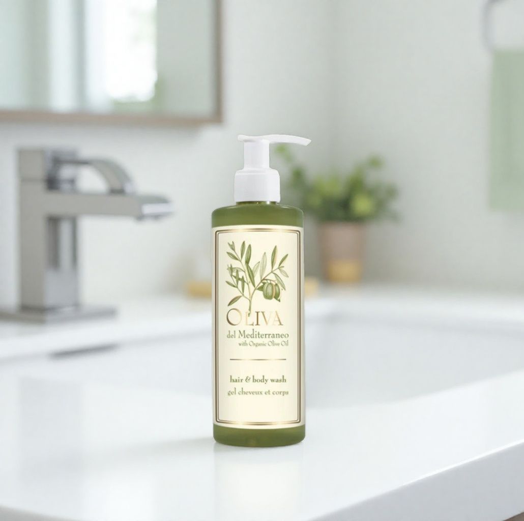 Gel douche 2en1 Oliva del Mediterraneo Ecopump 300ml