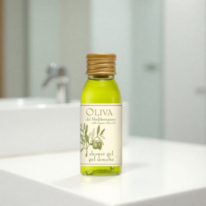 Oliva del Mediterraneo savon 15g + gel douche 30ml - Sac organza