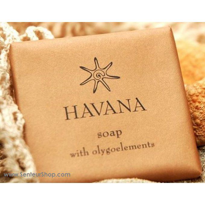 Havana savon 20g + gel douche 30ml + lait 30ml + sac organza