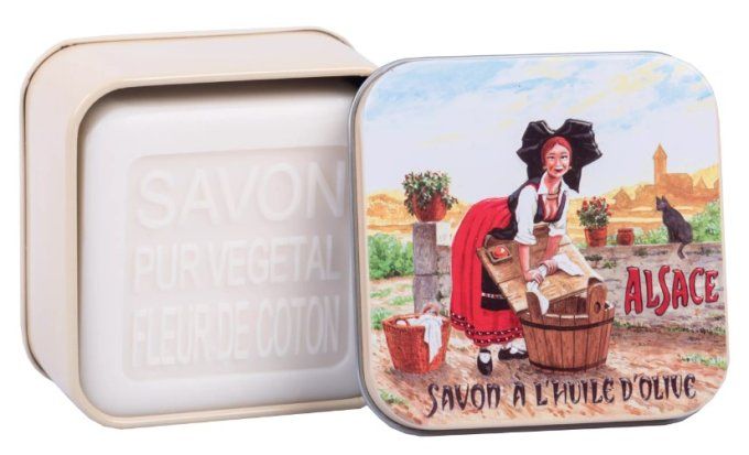 Savon 100g boîte métal L'Alsacienne