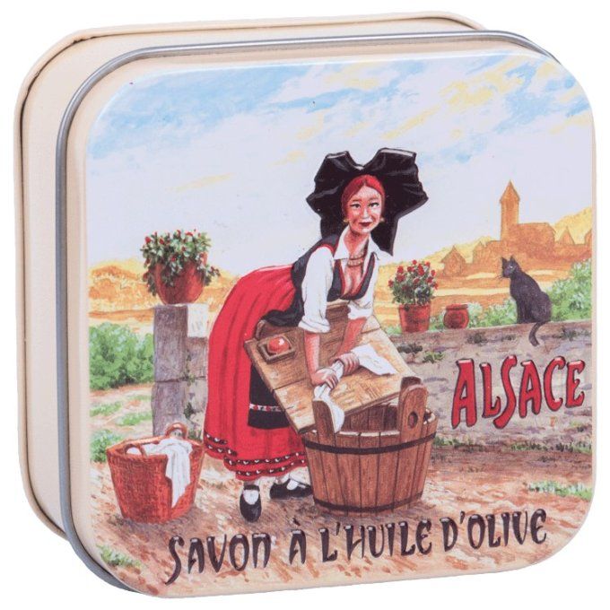 Savon 100g boîte métal L'Alsacienne