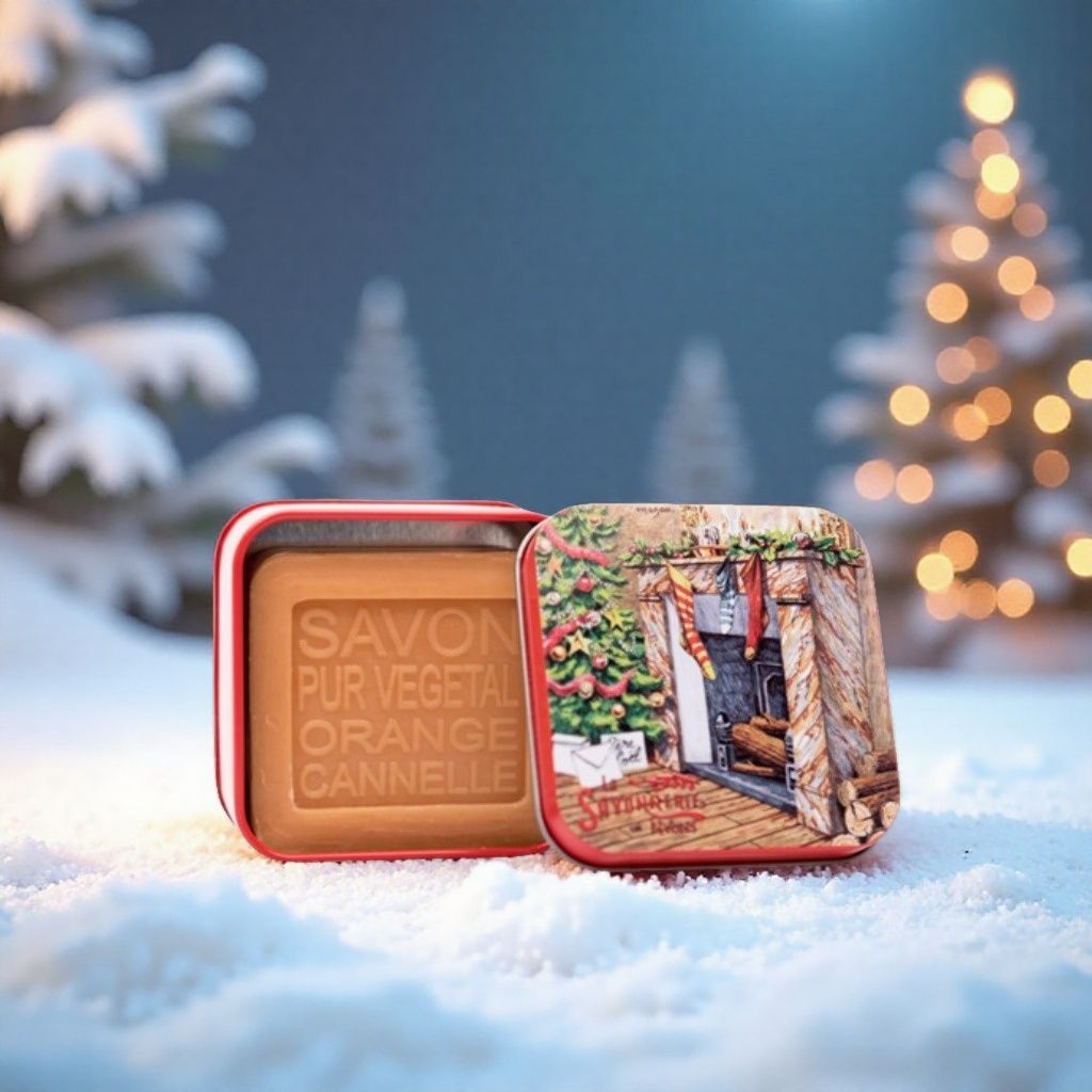 Savon 100g boîte métal Cheminée