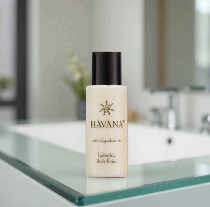 Havana savon 20g + gel douche 30ml + lait 30ml + sac organza