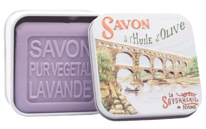 Savon 100g boîte métal Le Pont du Gard