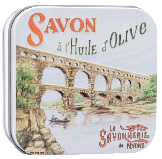 Savon 100g boîte métal Le Pont du Gard