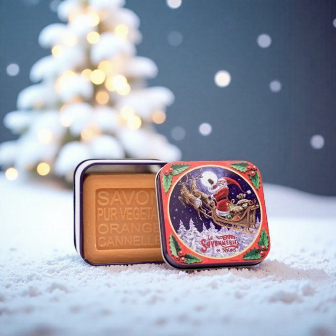 Savon 100g boîte métal Traineau