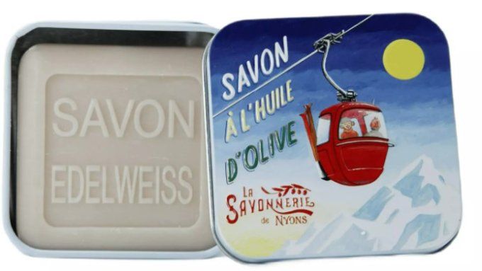 Savon 100g boîte métal Télécabine