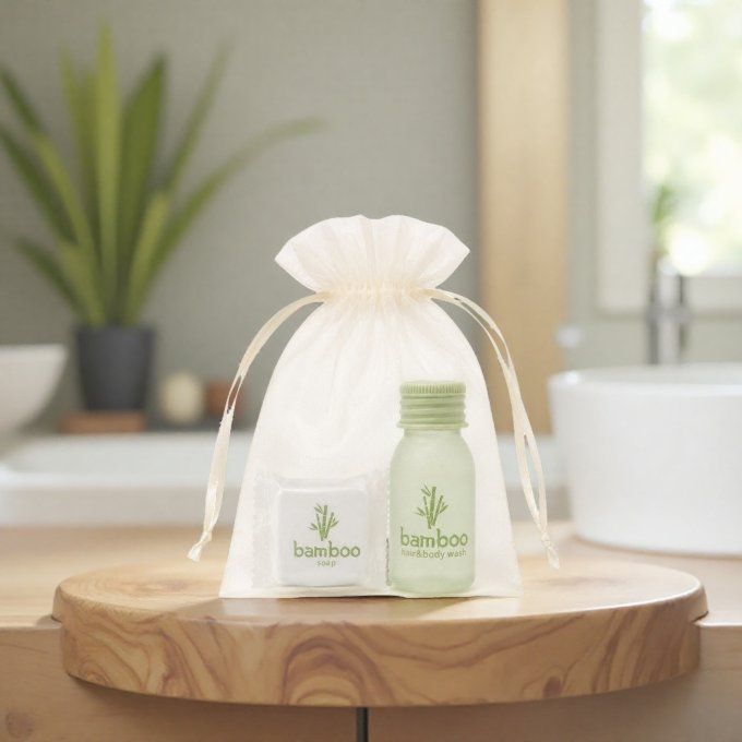 Lot Bamboo dans sachet organza