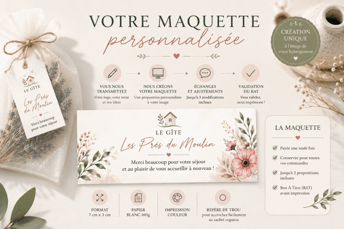 Maquette personnalisée d'étiquette (exemple)