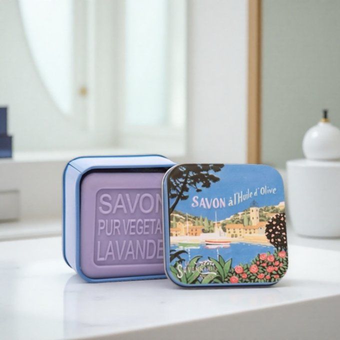 Savon 100g boîte métal Marina