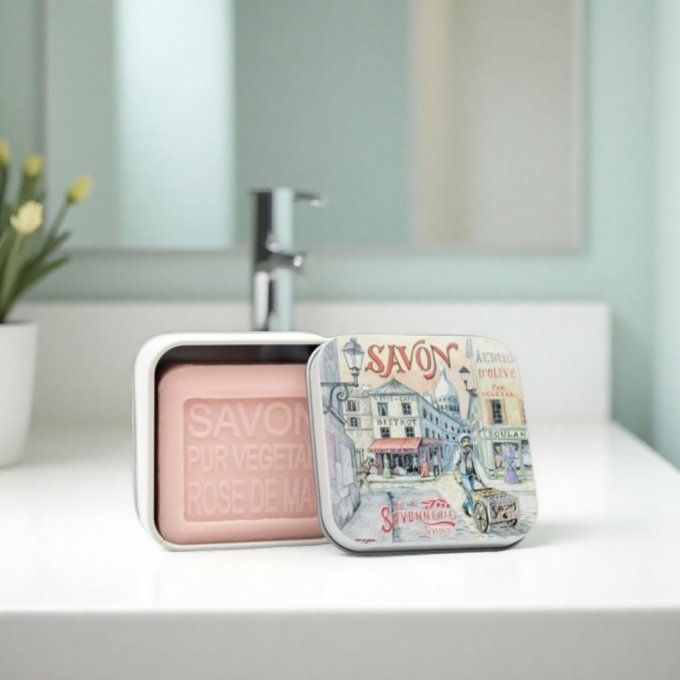 Savon 100g boîte métal Montmartre