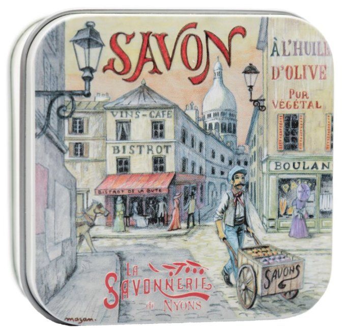 Savon 100g boîte métal Montmartre