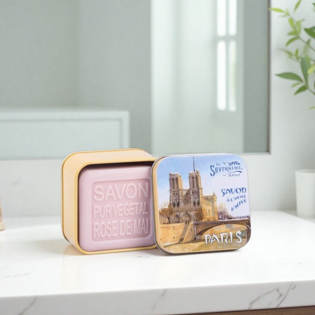 Savon 100g boîte métal Notre Dame
