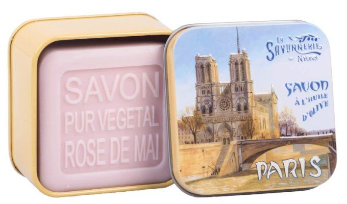 Savon 100g boîte métal Notre Dame