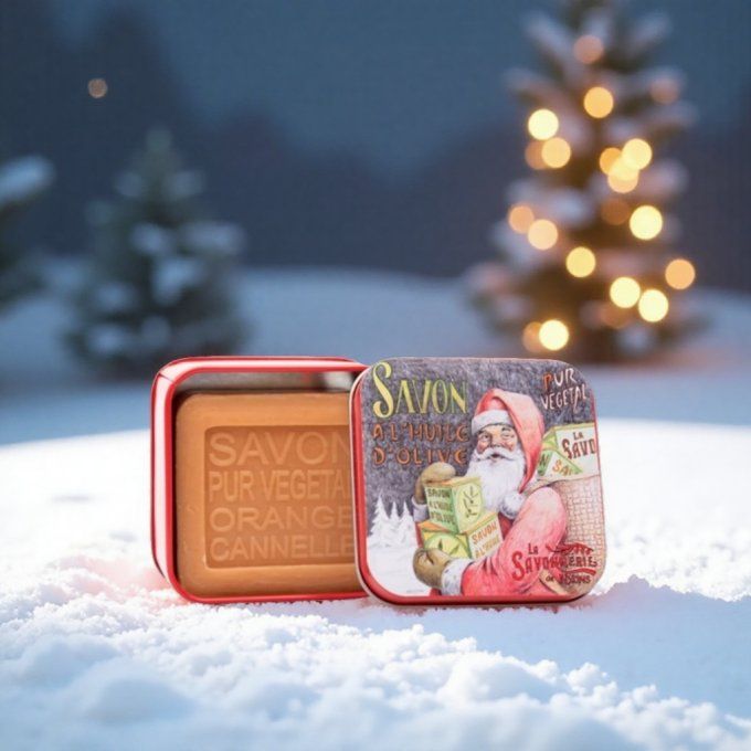 Savon 100g boîte métal Le Père Noël