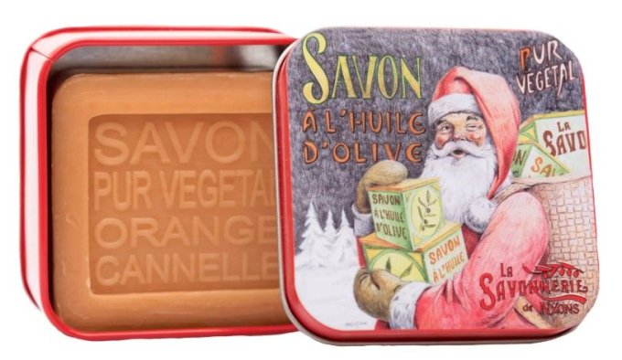 Savon 100g boîte métal Le Père Noël