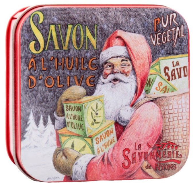 Savon 100g boîte métal Le Père Noël