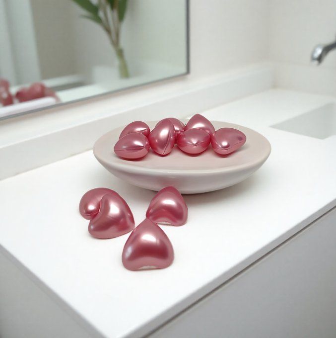 Perle de bain parfum rose