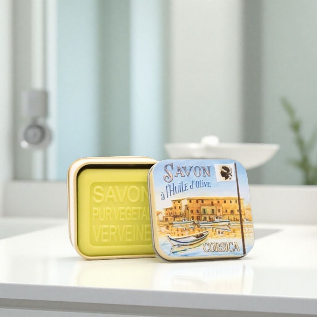 Savon 100g boîte métal Port corse