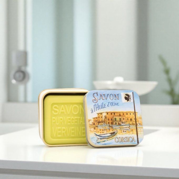 Savon 100g boîte métal Port corse