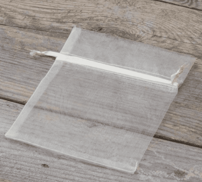 Sachet organza écru 12 x15 cm