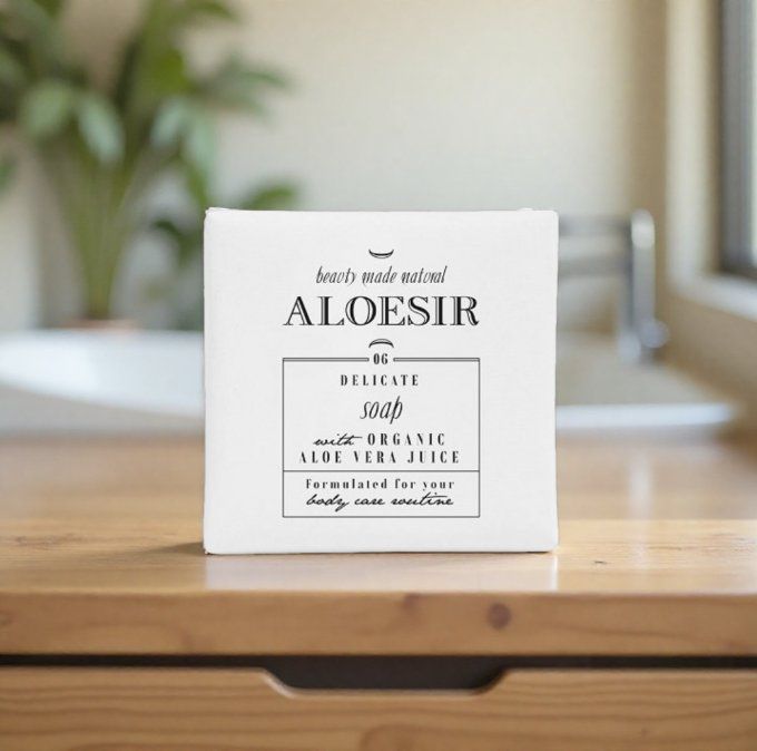 Aloésir savon d'invité 15g + gel douche 2en1 30ml + lait corporel 22ml- Sac organza