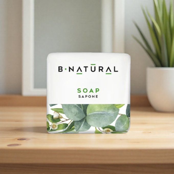 B Natural savon d'invité 20g + gel douche 2en1 30ml - Sac en organza