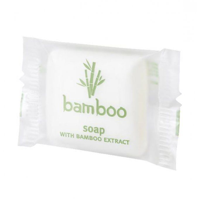 Bamboo savon d'invité 13g + gel douche 2en1 20ml - Sac en organza