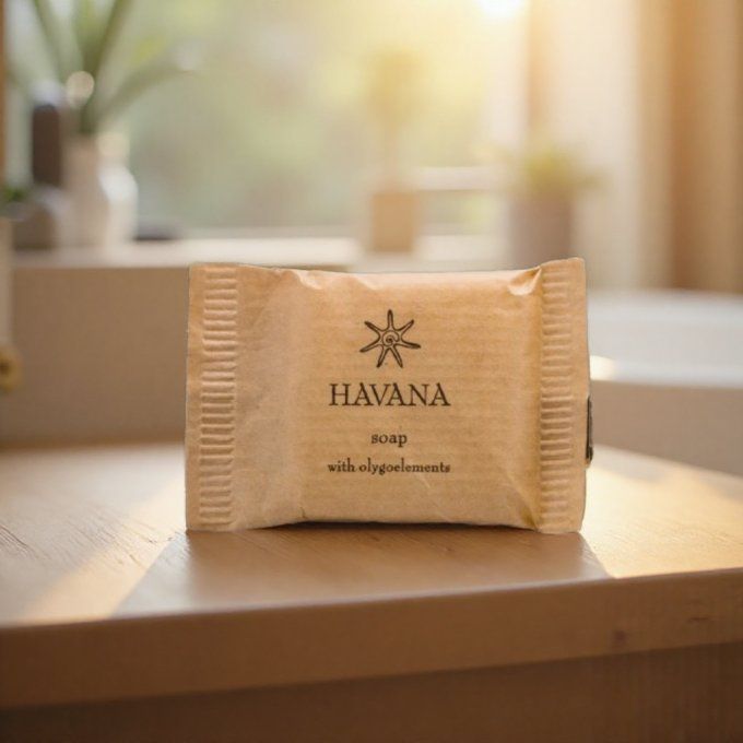Havana savon d'invité 15g + gel douche 2en1 30ml - Sac en organza