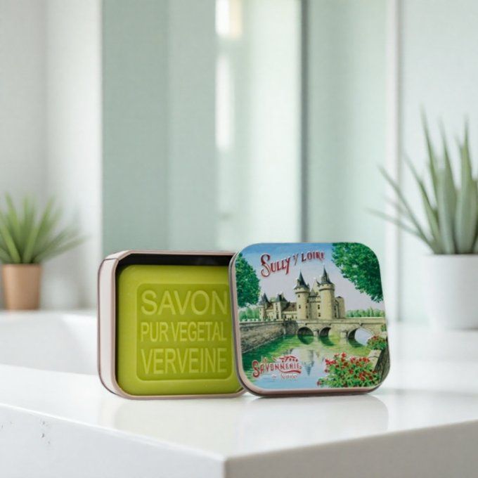 Savon 100g boîte métal Château de Sully sur Loire