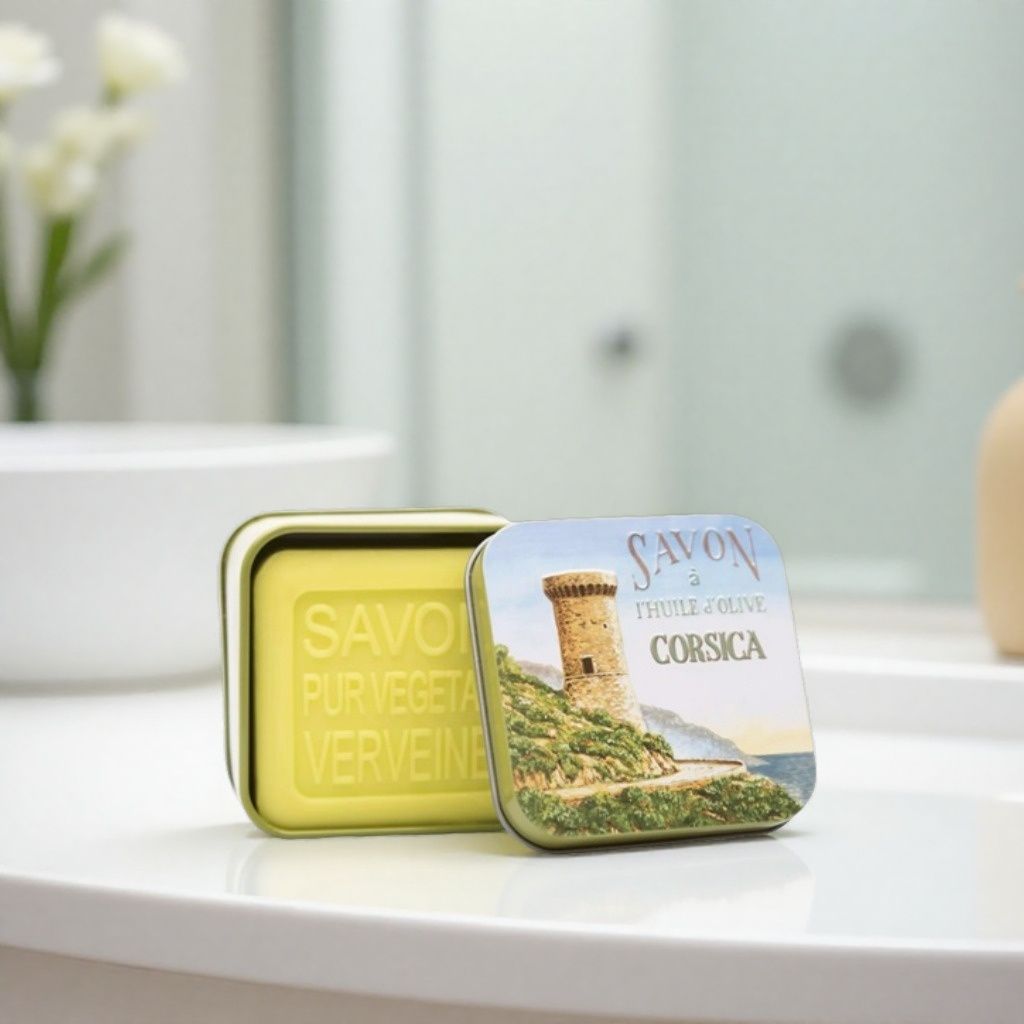 Savon 100g boîte métal Tour génoise Corse