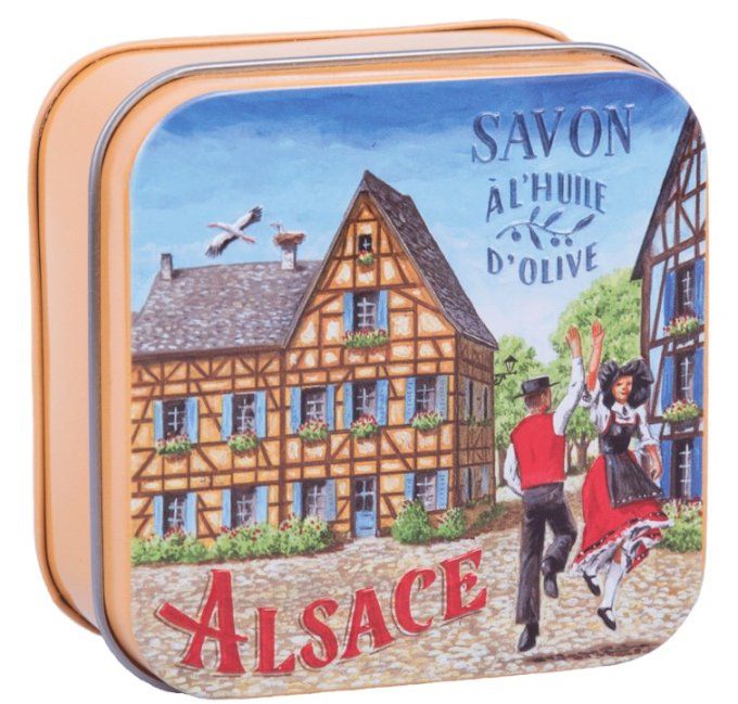 Savon 100g boîte métal Village alsacien